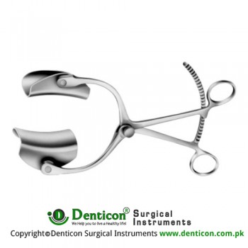Collin Retractor Complete With Central Blade Ref:- RT-823-90 and 1 Pair of Lateral Blades Ref:- RT-835-38 Stainless Steel,